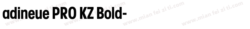 adineue PRO KZ Bold字体转换
